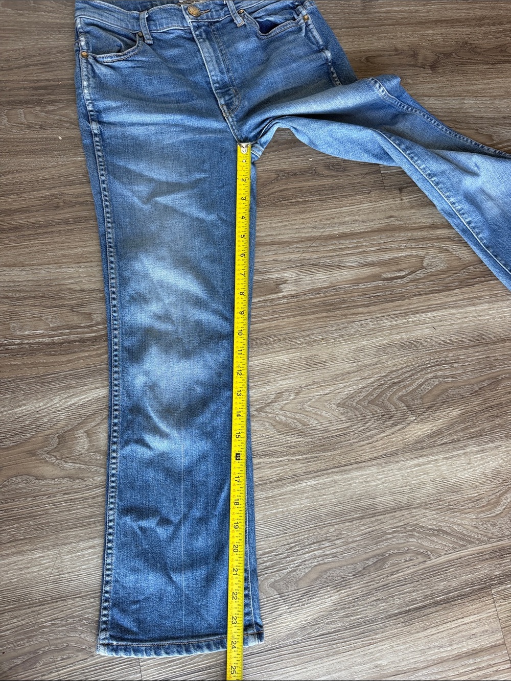 The GREAT. The NERD Light Blue Flare Cropped Jeans Size: 26 - Picture 9 of 9